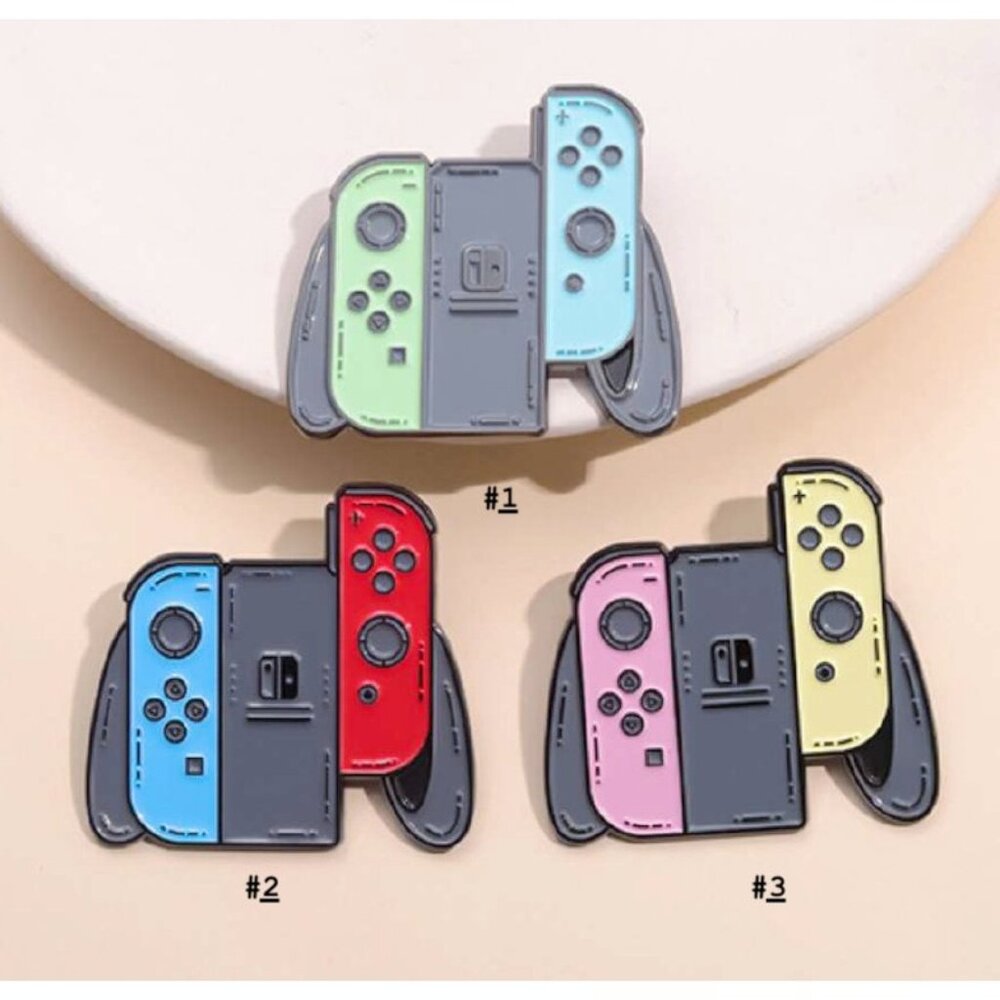 (3) Nintendo Switch Multi Color Lapel Enamel Pin